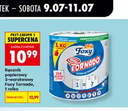 Biedronka Ręcznik papierowy 3-warstwowy Foxy Tornado, 1 rolka oferta
