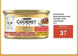 Biedronka Karma dla kotów łosoś i kurczak w sosie z pomidorami Purina Gourmet Gold oferta