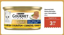 Biedronka Karma dla kotów mus z kurczakiem Purina Gourmet Gold oferta