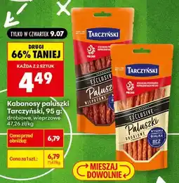 Biedronka Kabanosy paluszki Tarczyński drobiowe oferta