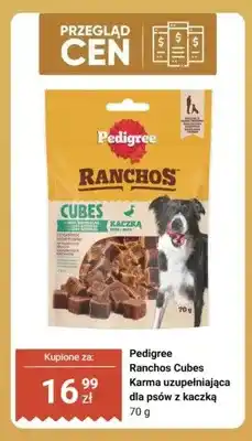 Biedronka Karma uzupełniająca dla psów Pedigree Ranchos Cubes z kaczką oferta