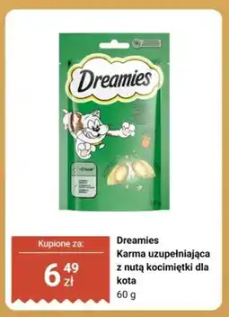 Biedronka Karma uzupełniająca dla kota Dreamies z nutą kocimiętki oferta