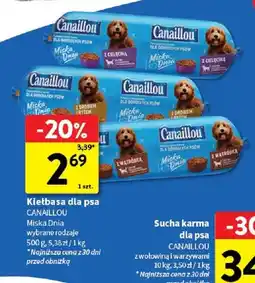 Intermarche Kiełbasa dla psa Canaillou Miska Dnia z wątróbką oferta