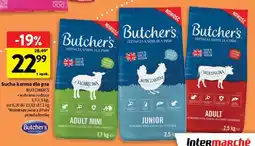 Intermarche Sucha karma dla psa z jagnięciną Butcher's Adult Mini oferta