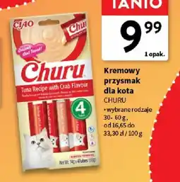 Intermarche Kremowy przysmak dla kota Churu Tuna Recipe with Crab Flavour oferta