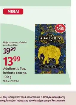 Rossmann Adalbert's Tea, herbata czarna oferta