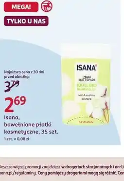 Rossmann Isana, bawełniane płatki kosmetyczne, 35 szt oferta