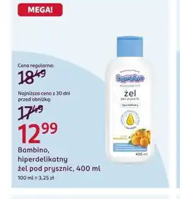 Rossmann Bambino, hiperdelikatny żel pod prysznic oferta