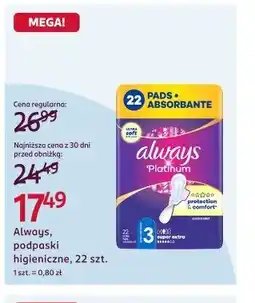 Rossmann Always, podpaski higieniczne, 22 szt oferta