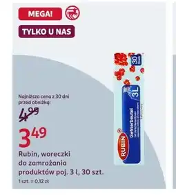 Rossmann Rubin, woreczki do zamrażania produktów poj. 3 l, 30 szt oferta