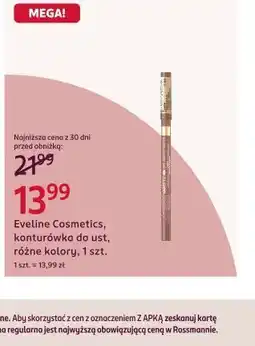 Rossmann Eveline Cosmetics, konturówka do ust, różne kolory, 1 szt oferta
