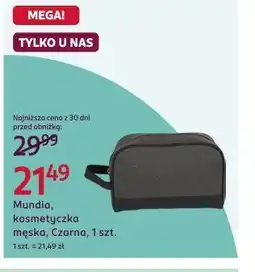 Rossmann Mundia, kosmetyczka męska, Czarna, 1 szt oferta