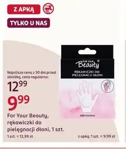 Rossmann For Your Beauty, rękawiczki do pielęgnacji dłoni, 1 szt oferta