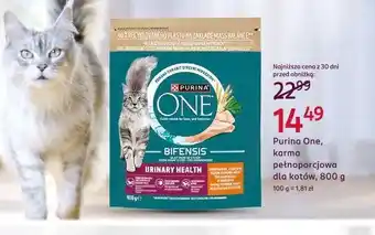 Rossmann Purina One, karma pełnoporcjowa dla kotów oferta
