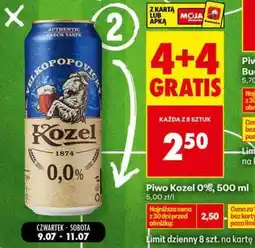 Biedronka Piwo Kozel 0%, 500 ml oferta