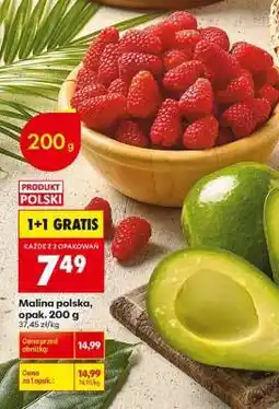 Biedronka Malina polska, opak. 200 g oferta