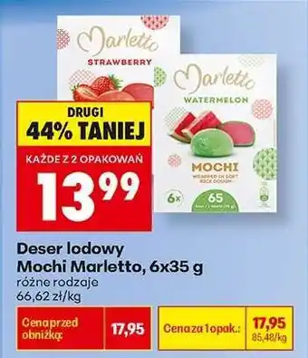 Biedronka Deser lodowy Mochi Marletto 6x35 g oferta