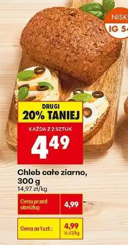 Biedronka Chleb cale ziarno 300 g oferta