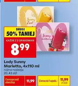Biedronka Lody Sunny Marletto, 4x110 ml oferta