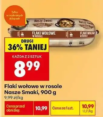 Biedronka Flaki wołowe w rosole Nasze Smaki, 900 g oferta
