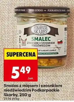 Biedronka Smalec z mięsem i czosnkiem niedźwiedzim Podkarpackie Skarby 250 g oferta