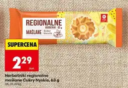 Biedronka Herbatniki regionalne maślane Cukry Nyskie, 63 g oferta