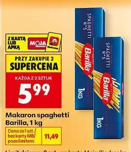 Biedronka Makaron spaghetti Barilla 1 kg oferta