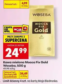Biedronka Kawa mielona Mocca Fix Gold Woseba 500 g oferta