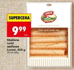 Biedronka Maślane rurki waflowe Lumar 350 g oferta