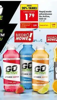 Biedronka Napój woda witaminowa Go Active, 550 ml oferta