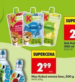 Biedronka Mus Kubuś Owoce lasu, 200 g oferta