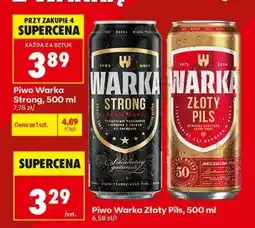 Biedronka Piwo Warka Strong, 500 ml oferta