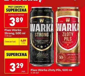 Biedronka Piwo Warka Strong, 500 ml oferta