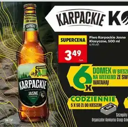 Biedronka Piwo Karpackie Jasne Klasyczne, 500 ml oferta