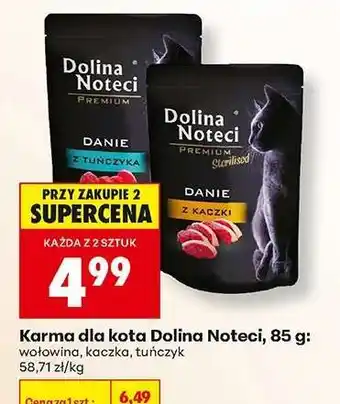 Biedronka Karma dla kota Dolina Noteci, 85 g oferta