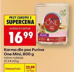 Biedronka Karma dla psa Purina One Mini 800 g oferta