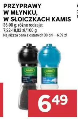 Stokrotka Market Przyprawy w młynku, w słoiczkach Kamis oferta