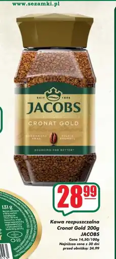 Sezamek Kawa rozpuszczalna Cronat Gold JACOBS oferta