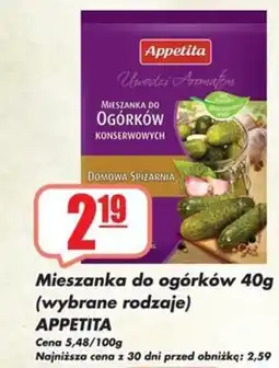 Sezamek Mieszanka do ogórków APPETITA oferta