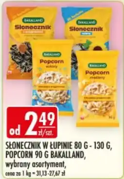 Sklepy Doroty Słonecznik w łupinie Bakalland, Popcorn Bakalland oferta