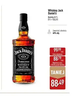 ALDI Whiskey Jack Daniel's Tennessee Whiskey oferta