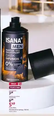 Rossmann Dezodorant w sprayu Isana Men Dark Infusion oferta