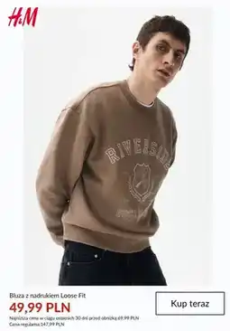 H&M Bluza z nadrukiem Loose Fit H&M oferta