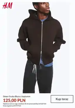 H&M Bluza z kapturem Simon Scuba H&M oferta