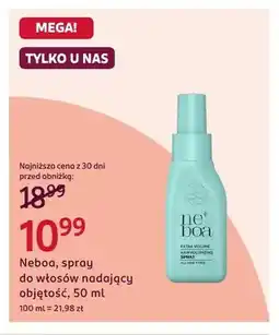 Rossmann Spray do włosów nadający objętość Neboa oferta