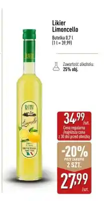 ALDI Likier Limoncello Ravini oferta
