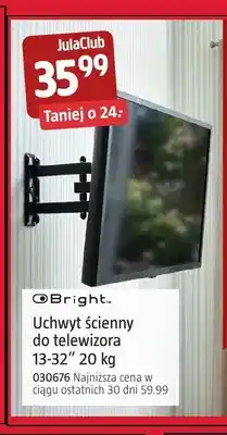 Jula Uchwyt ścienny do telewizora Bright 13-32 oferta