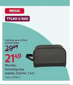 Rossmann Kosmetyczka męska Mundia czarna oferta