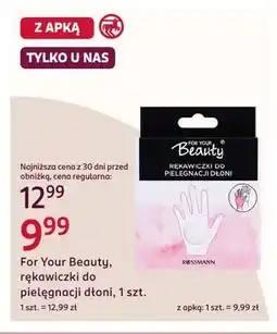 Rossmann Rękawiczki do pielęgnacji dłoni For Your Beauty oferta