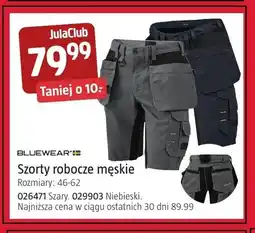 Jula Szorty robocze męskie Bluewear oferta